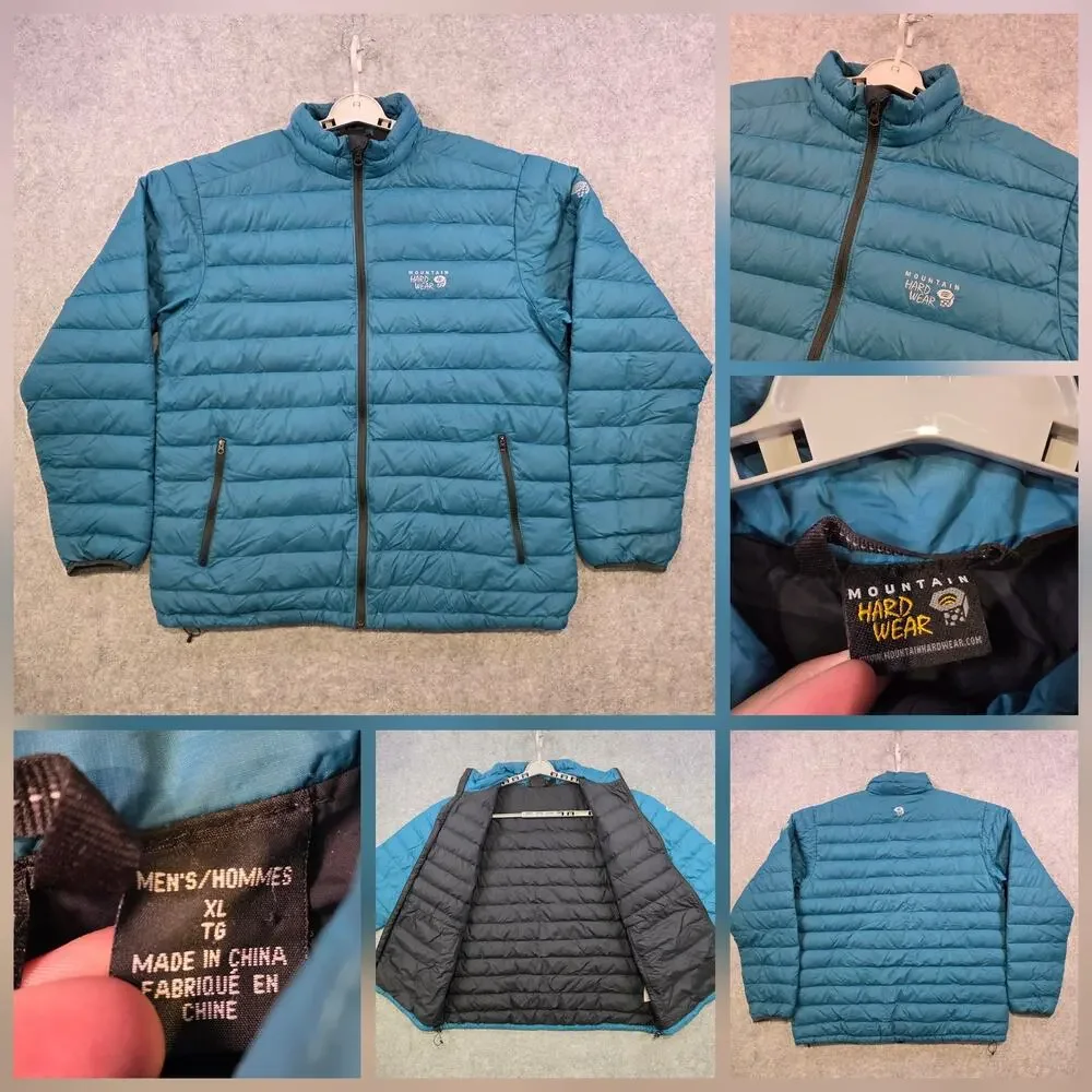 Mountain Hardwear‎ Ghost Whisperer Jacket Mens XL Down Puffer Full Zip Insulated